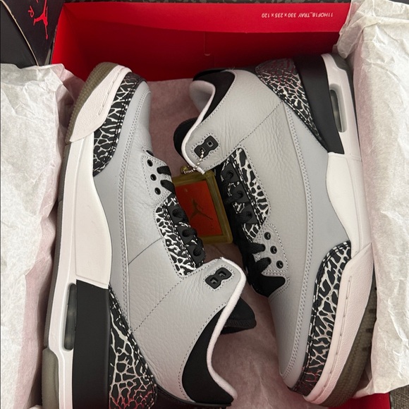 Jordan Air Jordan 3 Retro Wolf Grey Silver Black